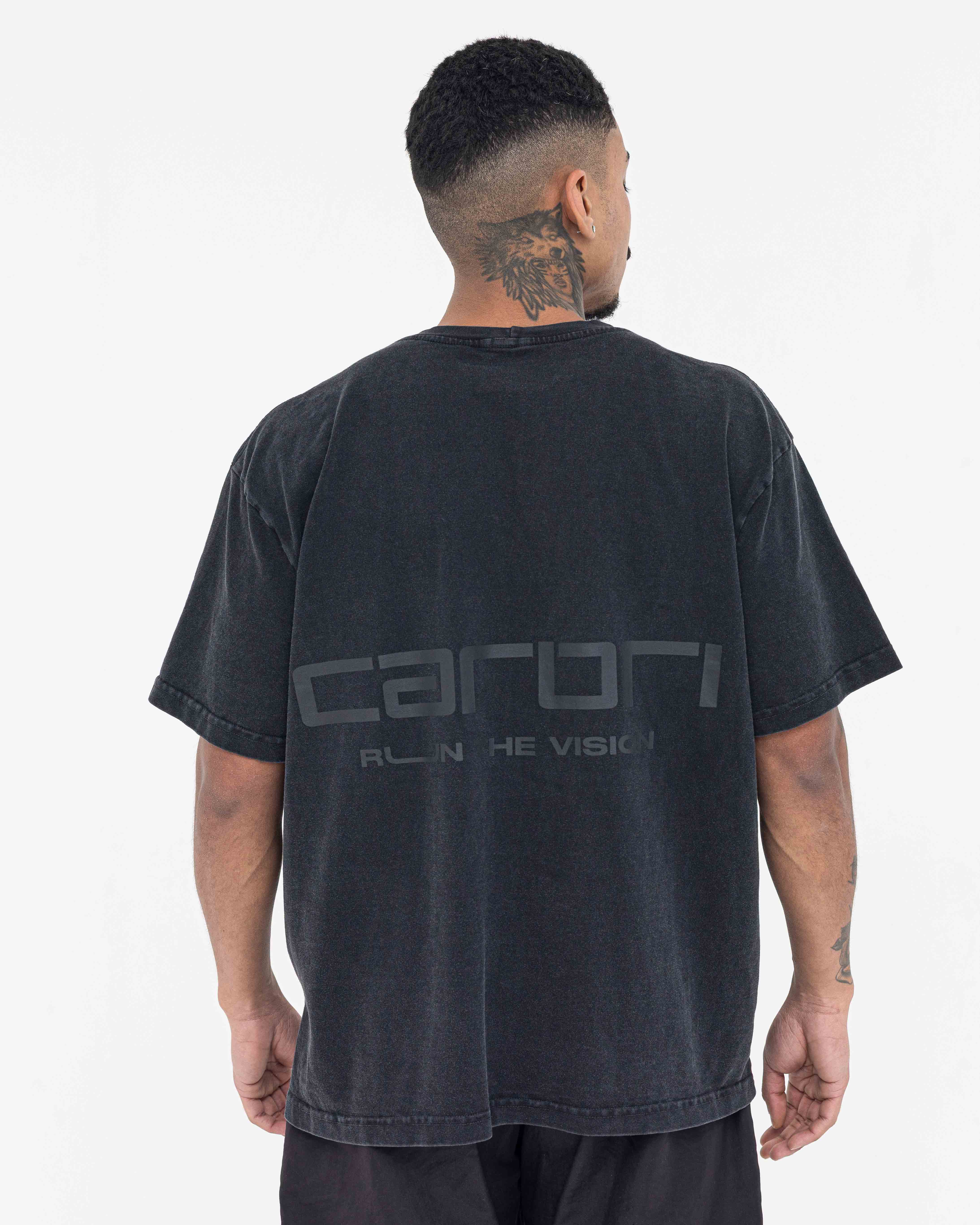 Camiseta Boxy Stonewashed Tee — Preto
