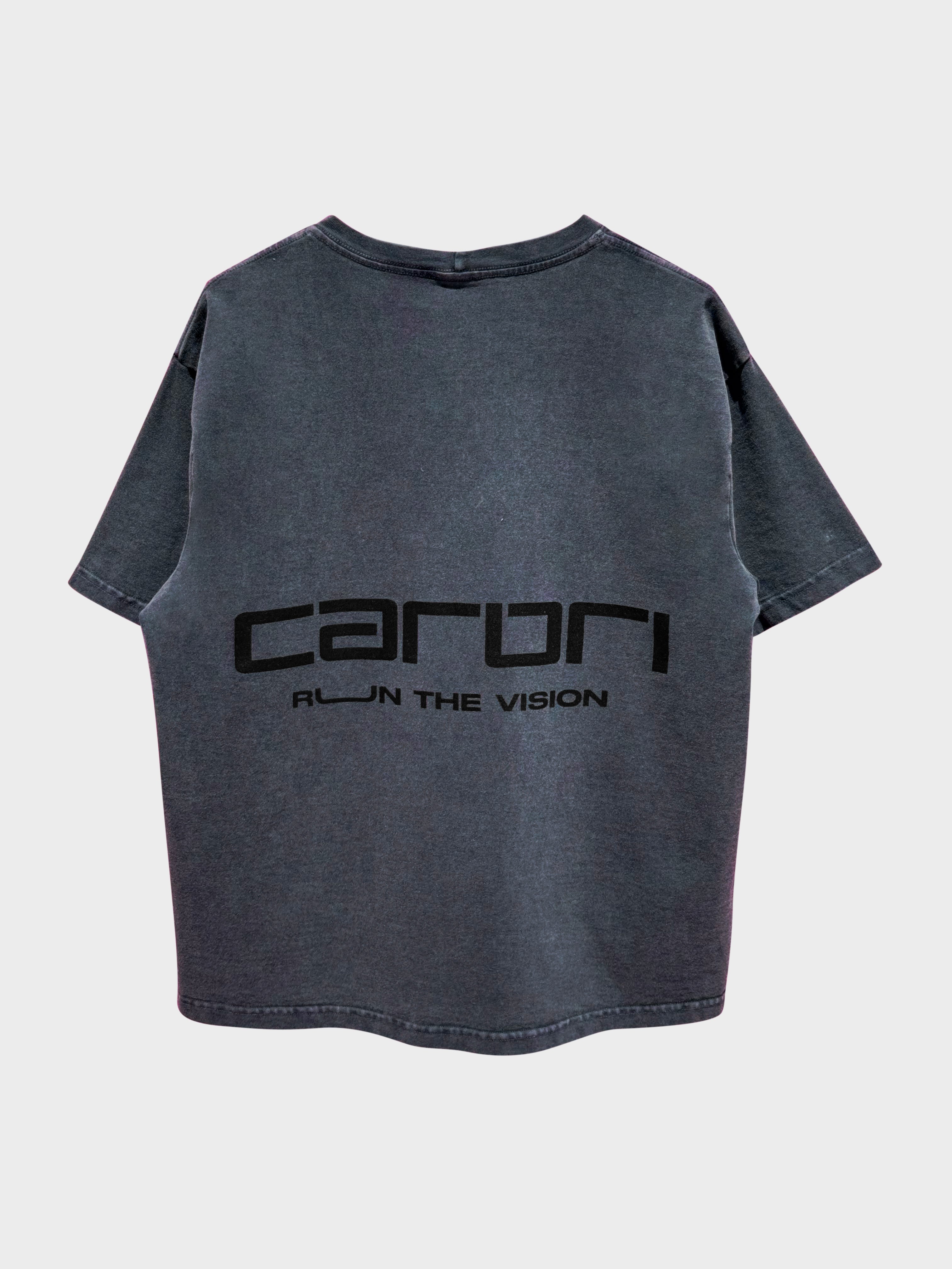 Boxy Stonewashed Tee — Cinza