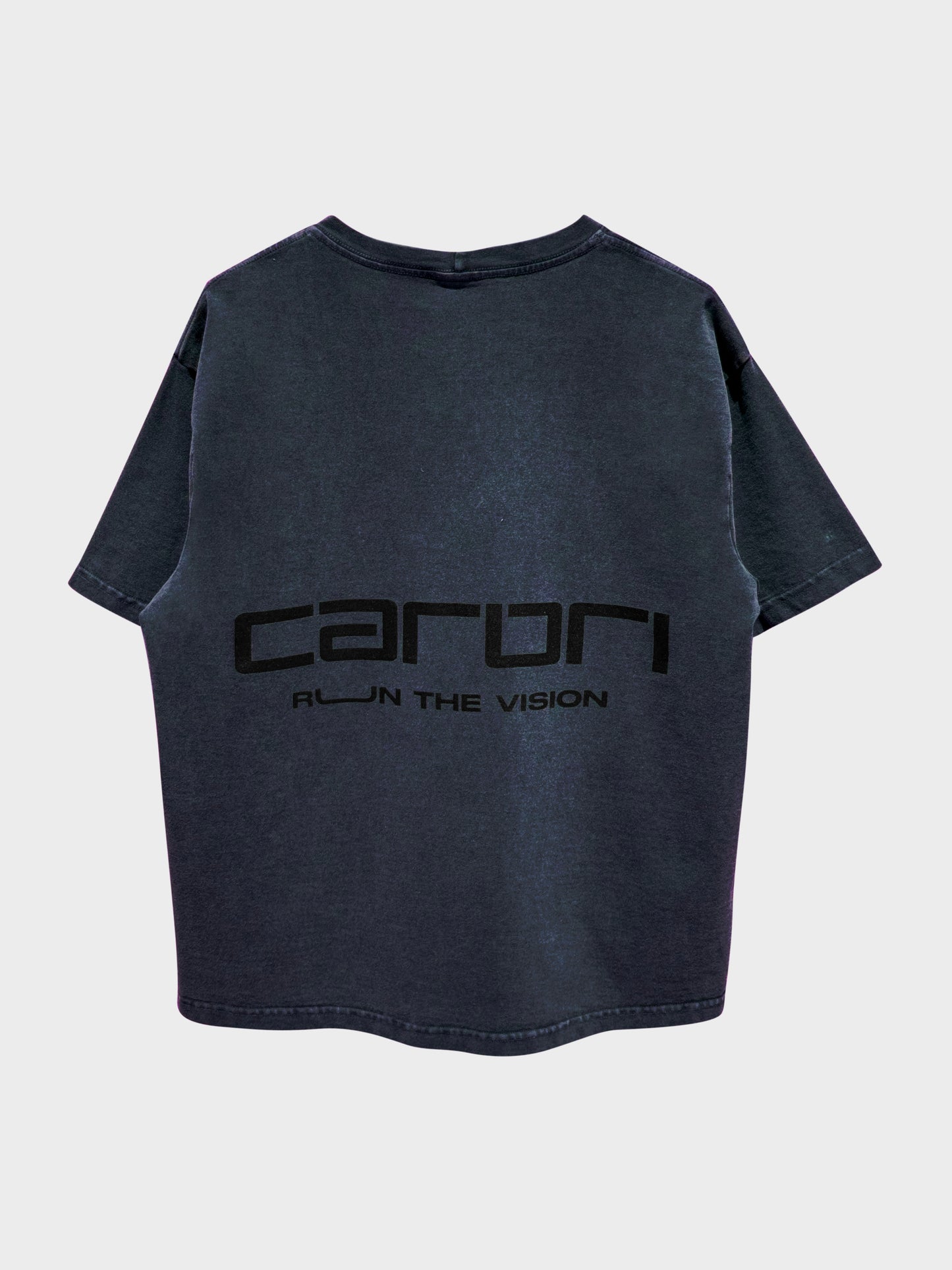 Boxy Stonewashed Tee — Preto