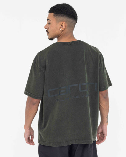 Boxy Stonewashed Tee — Verde
