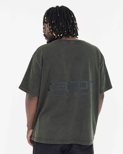 Boxy Stonewashed Tee — Verde